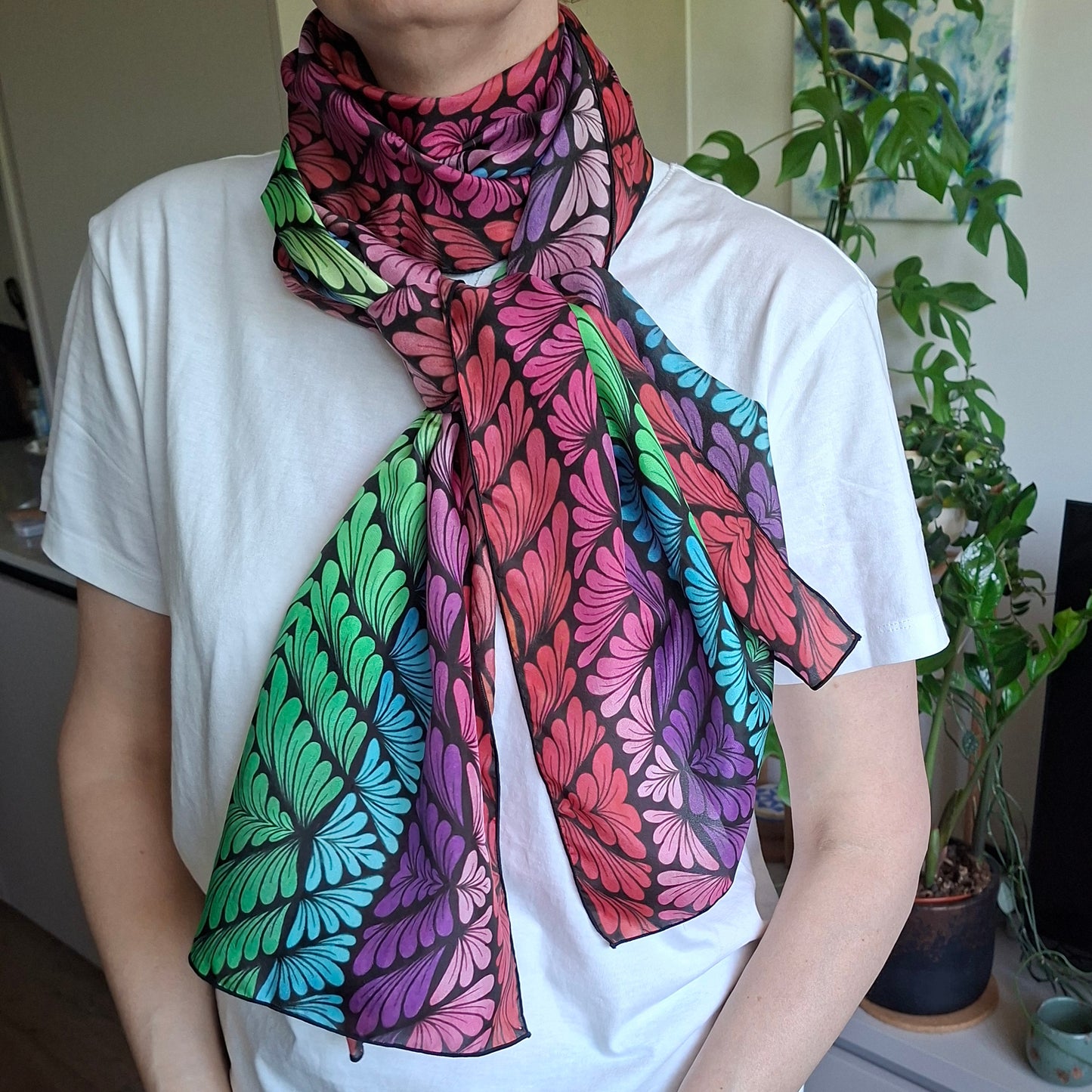 Long Silk Scarf