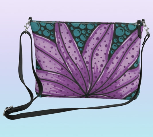 Blooming Bubbles Vegan Leather Crossbody Purse