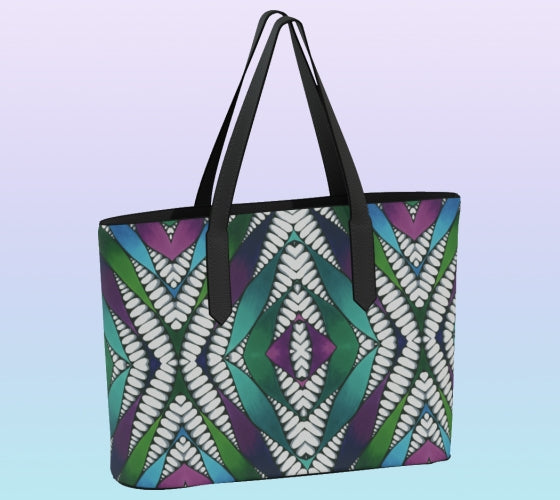 Through the Lines Vegan Leather Tote (version 1)