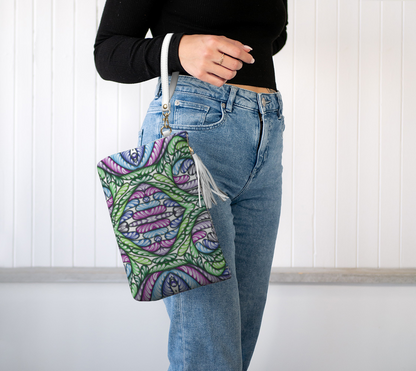 Full of Fronds Vegan Leather Clutch Purse