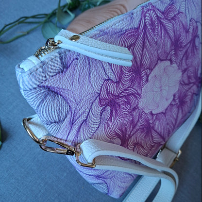 Faux Leather Cross-body Purse