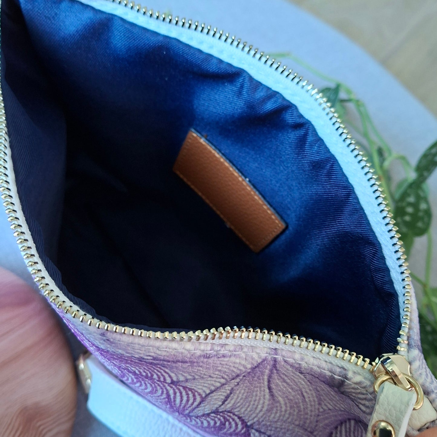 Faux Leather Cross-body Purse