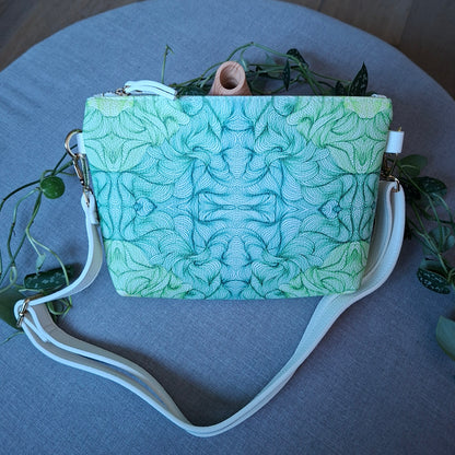 Faux Leather Cross-body Purse