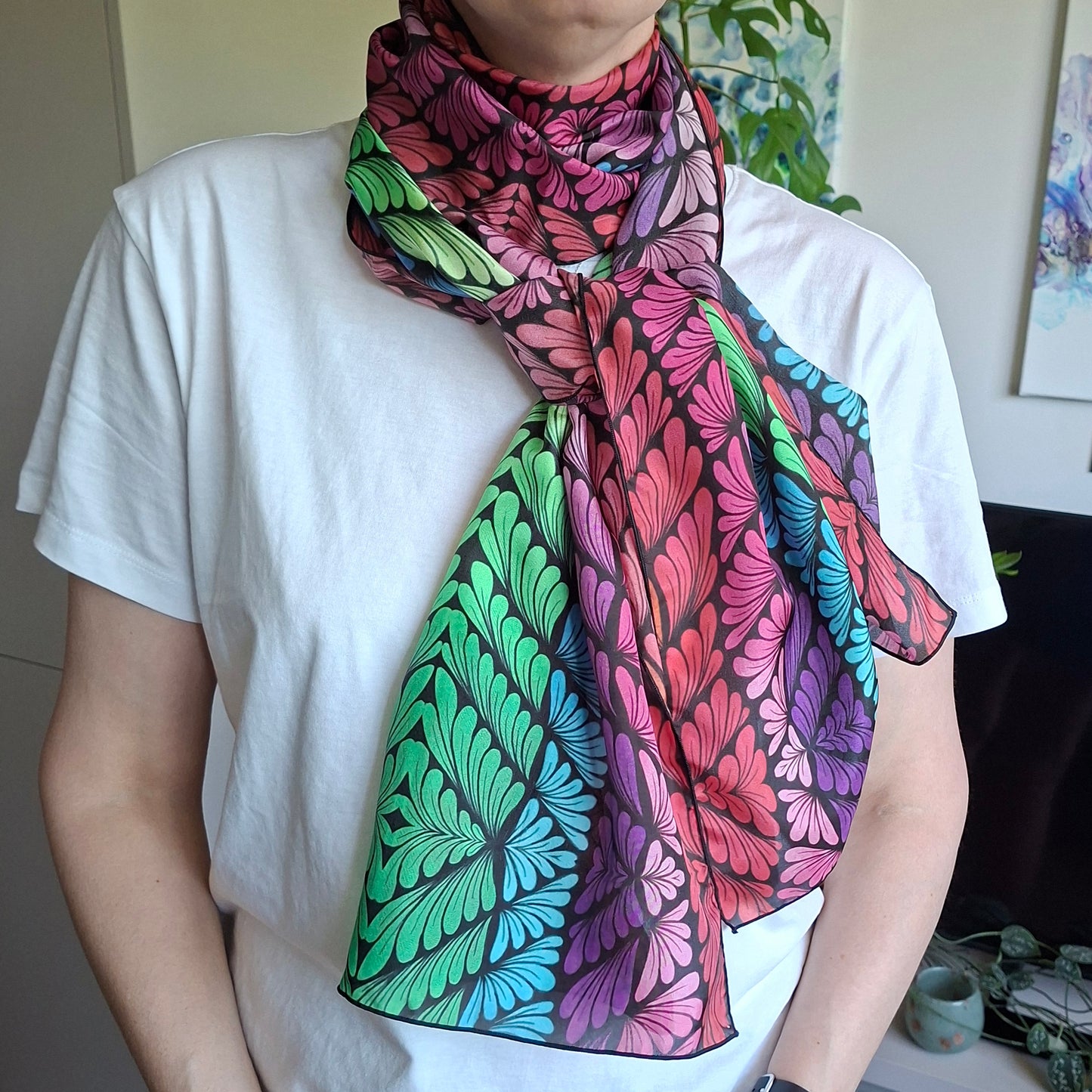 Long Silk Scarf