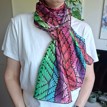Long Silk Scarf