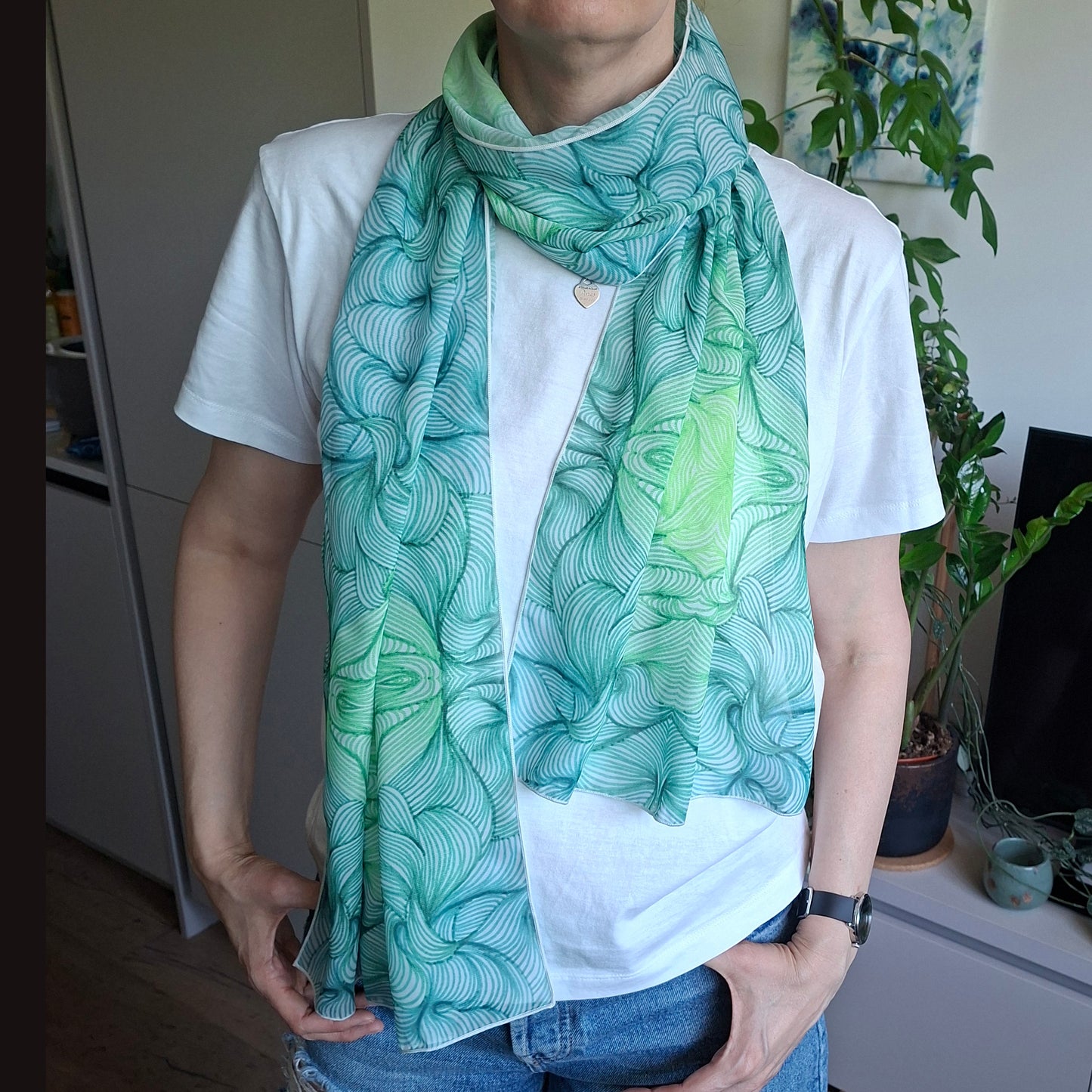 Long Chiffon Scarf