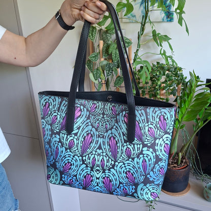 Faux Leather Tote Bag