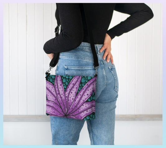 Blooming Bubbles Vegan Leather Crossbody Purse