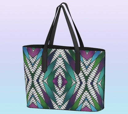 Through the Lines Vegan Leather Tote (version 1)