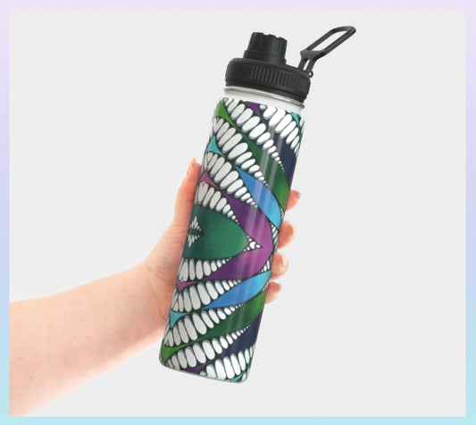 Through the Lines Water Bottle